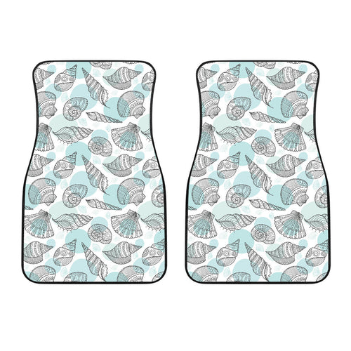 Shell Polynesian Tribal  Front Car Mats