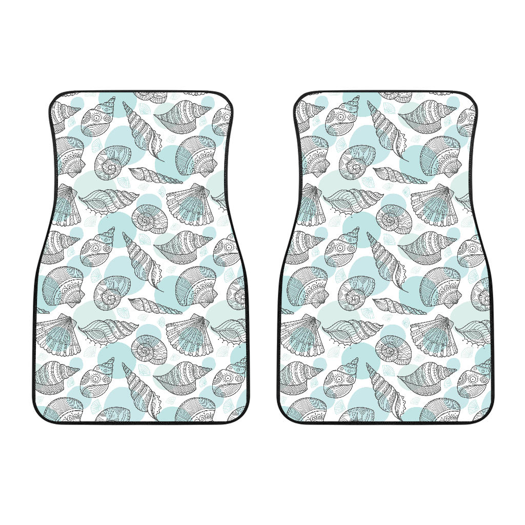 Shell Polynesian Tribal  Front Car Mats