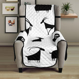 Goat ram pattern Chair Cover Protector