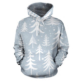 Christmas Tree Winter Forest Pattern Men Women Pullover Hoodie