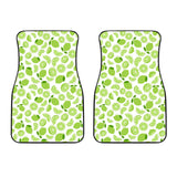 Lime Design Pattern Front Car Mats