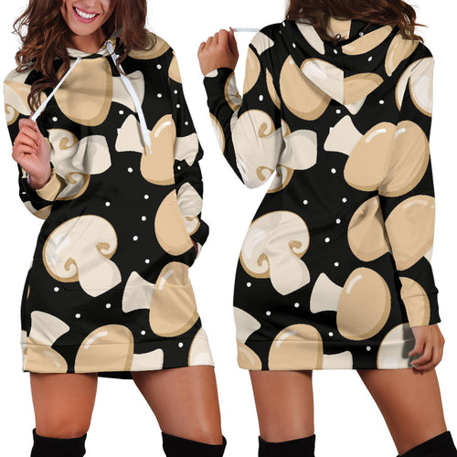 Champignon Mushroom Pattern Women'S Hoodie Dress