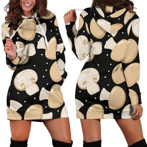 Champignon Mushroom Pattern Women'S Hoodie Dress
