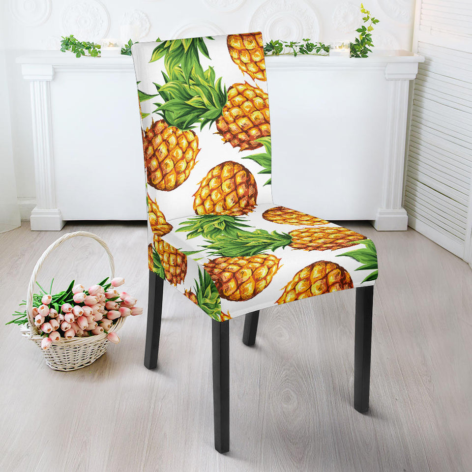 Pineapples Design Pattern Dining Chair Slipcover