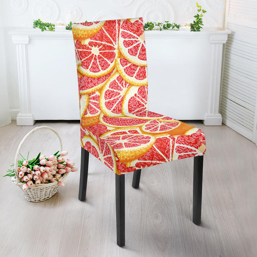 Tropical Grapefruit Pattern Dining Chair Slipcover