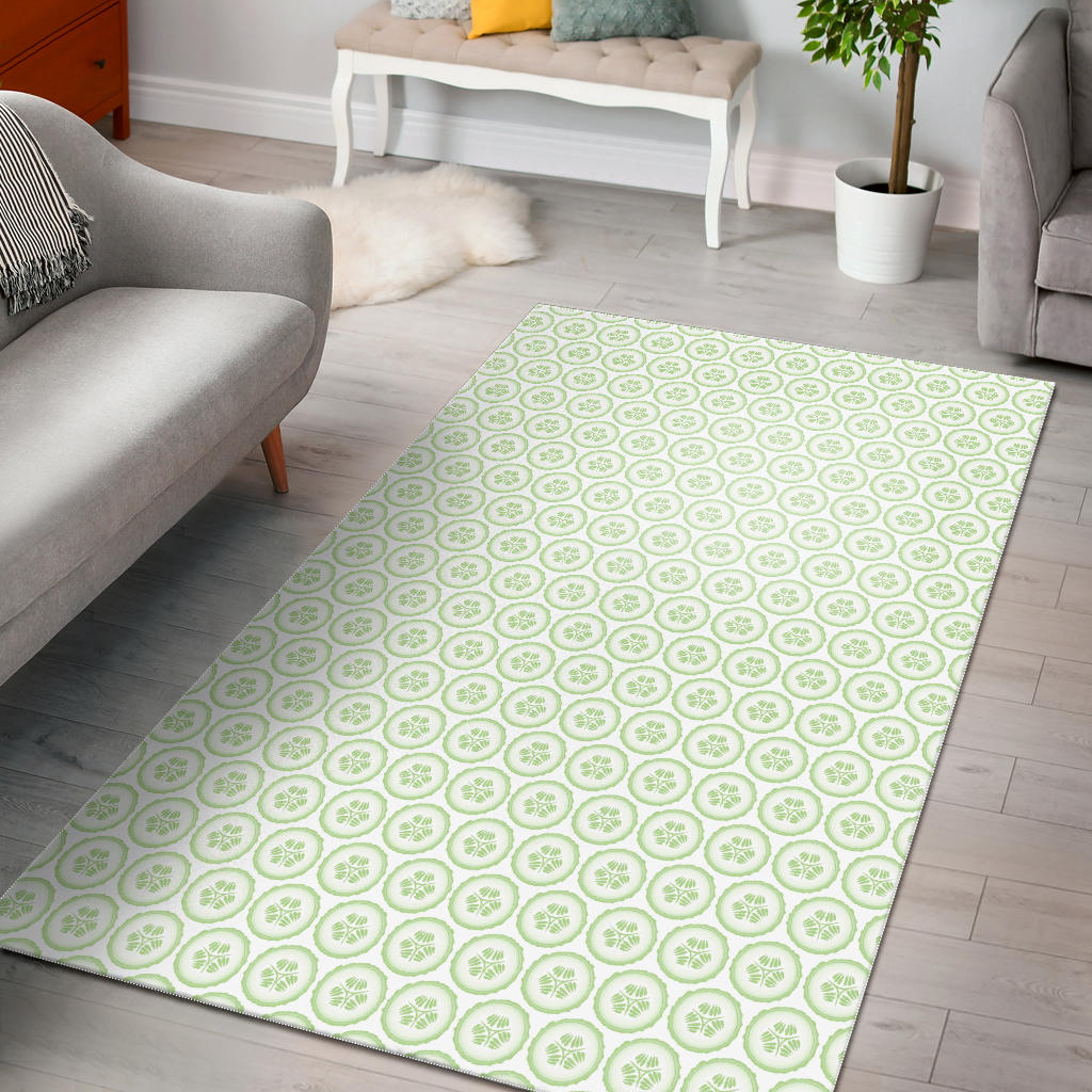Cucumber Pattern Background Area Rug