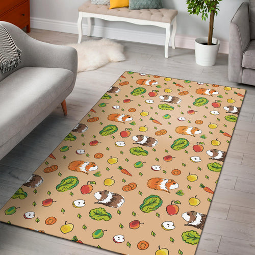 Guinea Pig Pattern Print Design 05 Area Rug