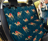 Camel Pattern Blue Blackground Dog Car Seat Covers