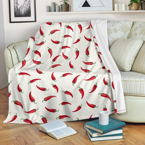 Chili Peppers Pattern Premium Blanket