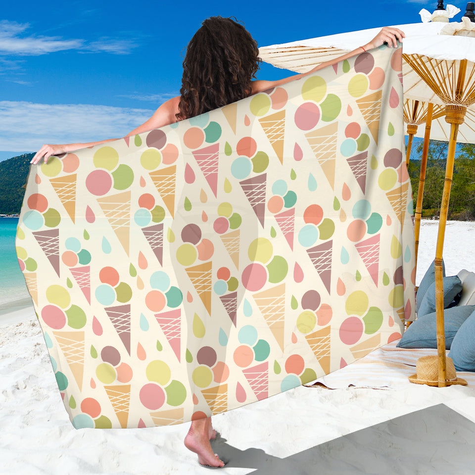 Ice Cream Cone Pattern Sarong