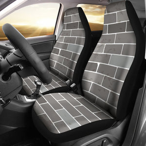 Brick Printed Pattern Print Design 05 Universal Fit Car Seat Covers