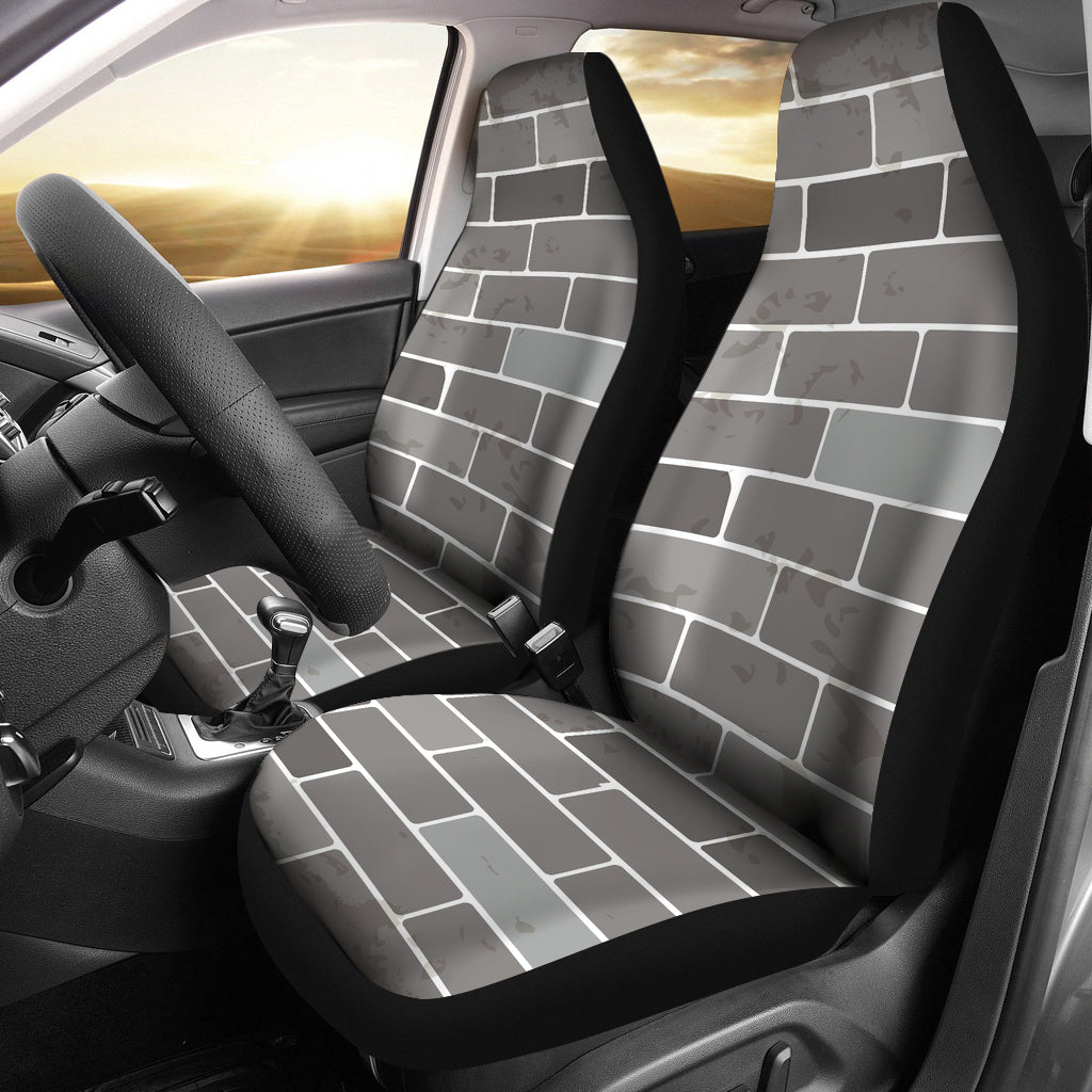 Brick Printed Pattern Print Design 05 Universal Fit Car Seat Covers