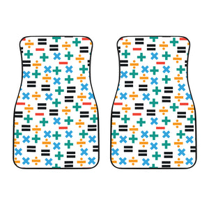 Math Pattern Print Design 05 Front Car Mats