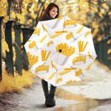 French Fries White Paper Box Pattern Umbrella