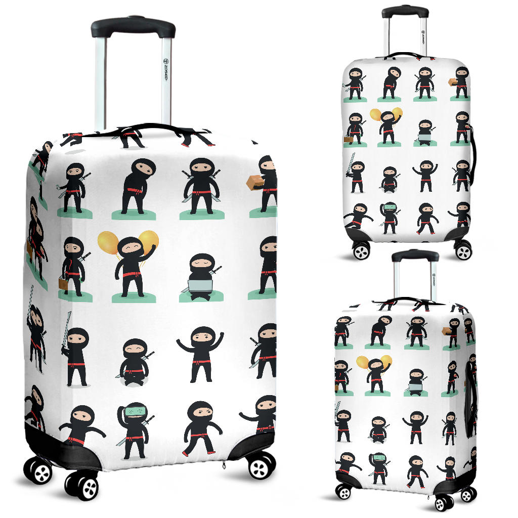 Cute Ninja Katana Sword Pattern Luggage Covers