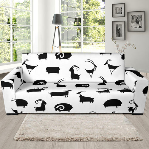 Goat Ram Pattern Sofa Slipcover