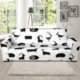 Goat Ram Pattern Sofa Slipcover