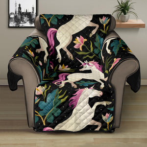 Unicorns forest background Recliner Cover Protector
