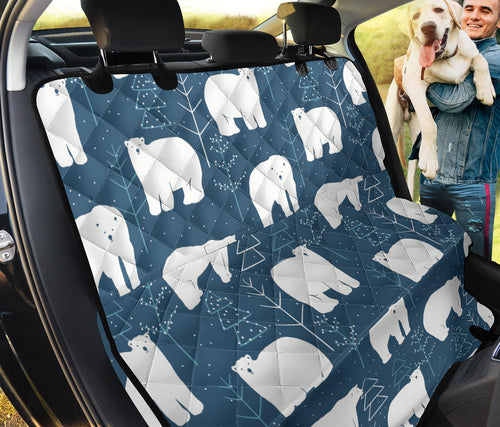 Polar Bear Mother Her Child Pattern Dog Car Seat Covers