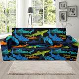 Colorful Shark Sofa Slipcover