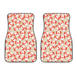 Canada Pattern Print Design 01 Front Car Mats