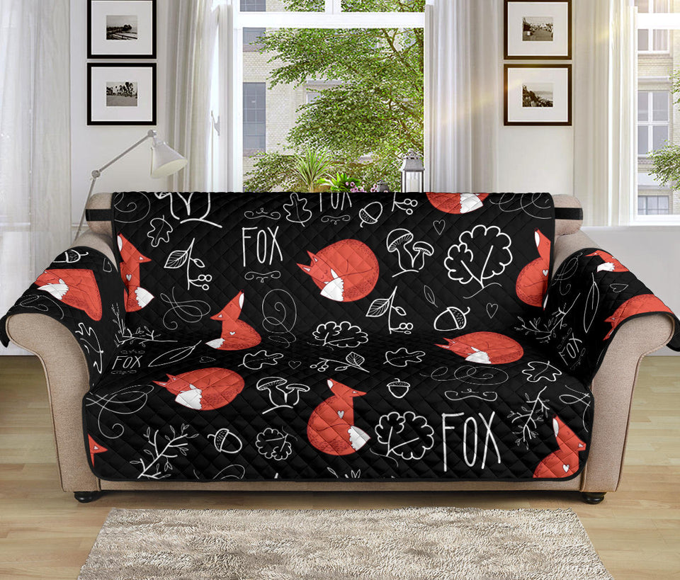 fox sleeping fox pattern Sofa Cover Protector