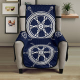 nautical steering wheel design pattern Chair Cover Protector