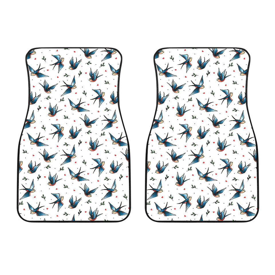 Swallow Pattern Print Design 04 Front Car Mats