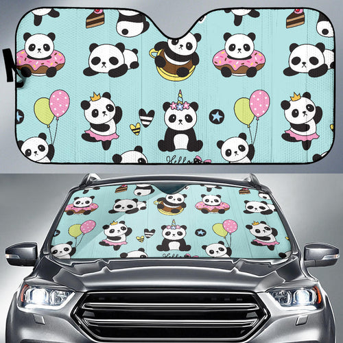 Cute Baby Panda Pattern Car Sun Shade