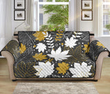 Beautiful gold autumn maple leaf pattern Sofa Cover Protector