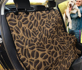 Coffee Bean On Brown Background Dog Car Seat Covers