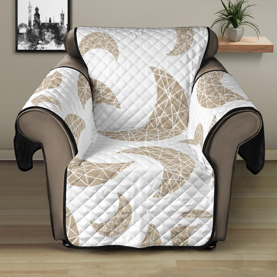 Cool gold moon abstract pattern Recliner Cover Protector