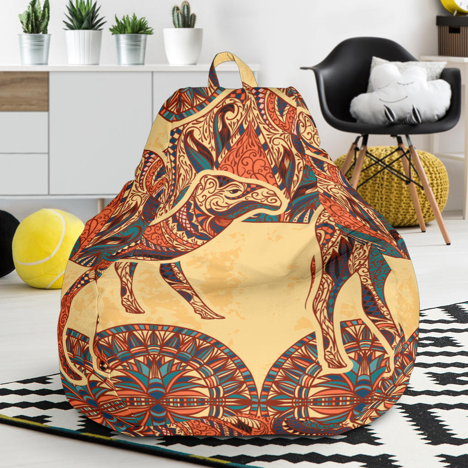 Camel Polynesian Tribal Design Pattern Bean Bag Cover