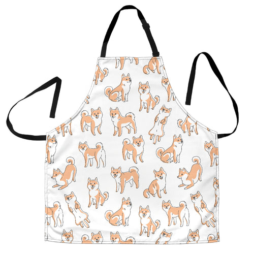 Shiba Inu Dog Pattern Adjustable Apron