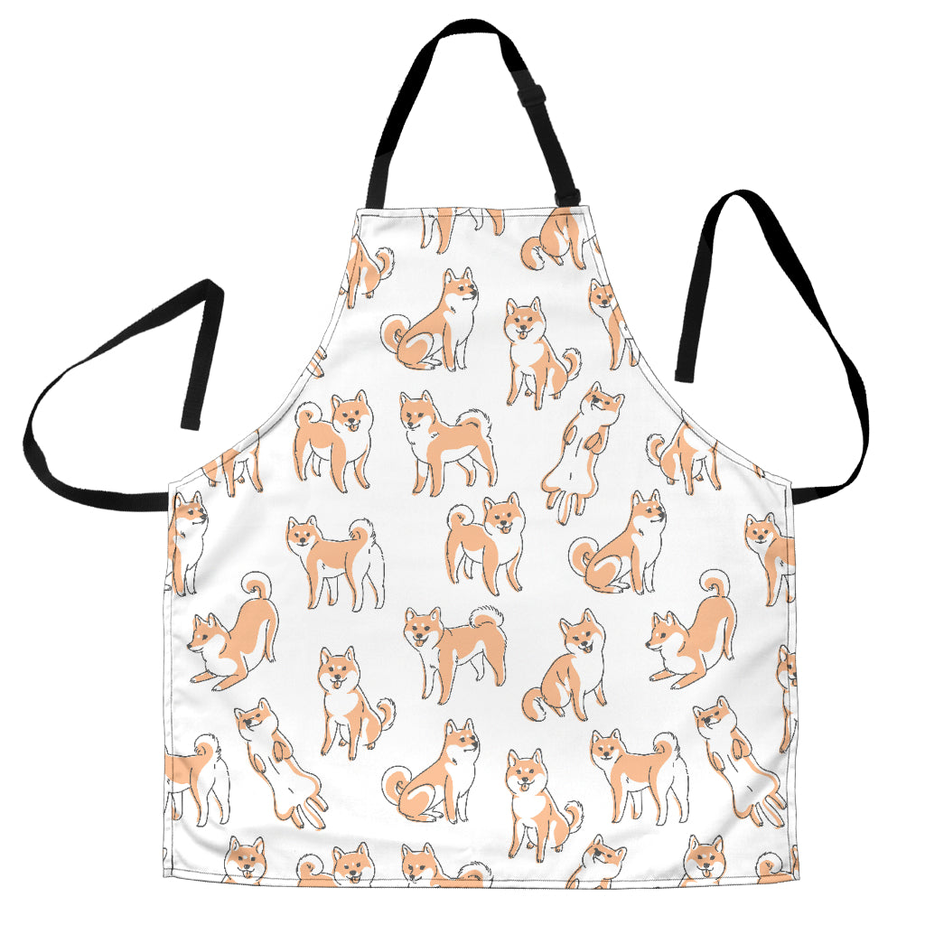 Shiba Inu Dog Pattern Adjustable Apron