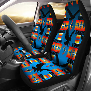 Seven Tribes Eagle Turquoise Fade Car Seat Covers