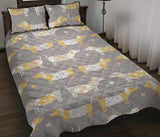 Cute dachshund dog pattern Quilt Bed Set