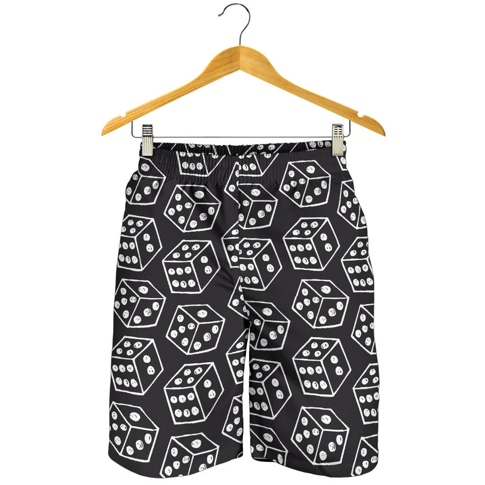 Dice Pattern Print Design 01 Men Shorts
