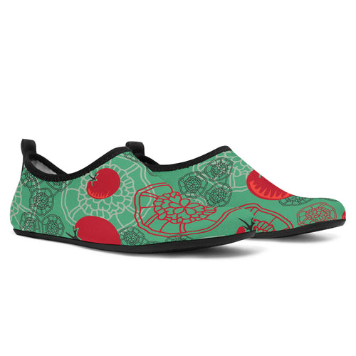 Tomato Design Pattern Aqua Shoes