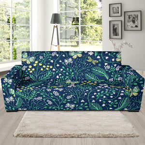 Butterfly Leaves Pattern Sofa Slipcover