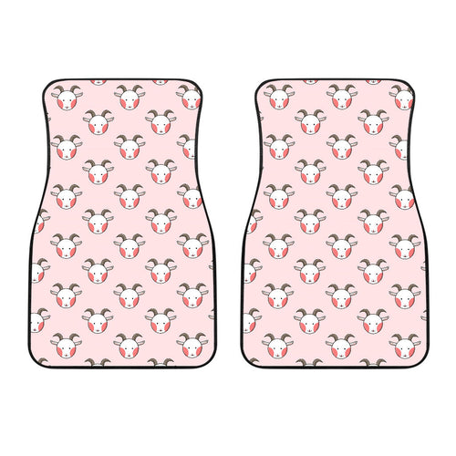 Cute Goat Pattern Front Car Mats