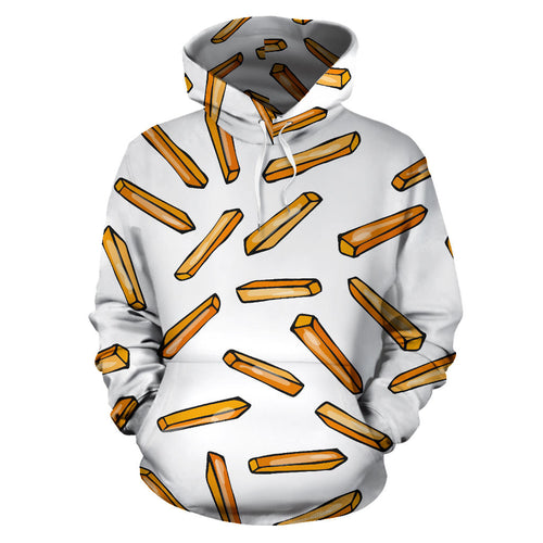 French Fries Potato Pattern Men Women Pullover Hoodie