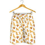 Golden Retriever Pattern Print Design 05 Men Shorts