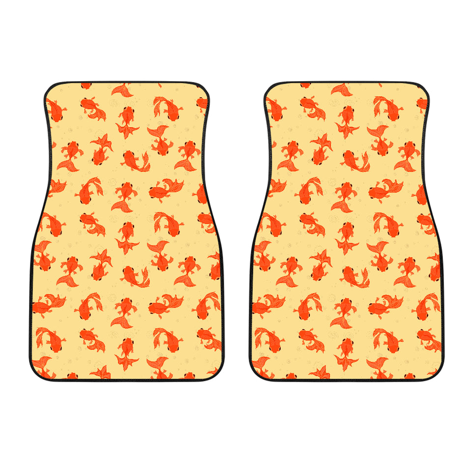 Goldfish Pattern Print Design 02 Front Car Mats