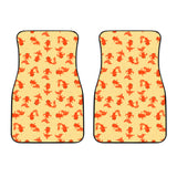Goldfish Pattern Print Design 02 Front Car Mats