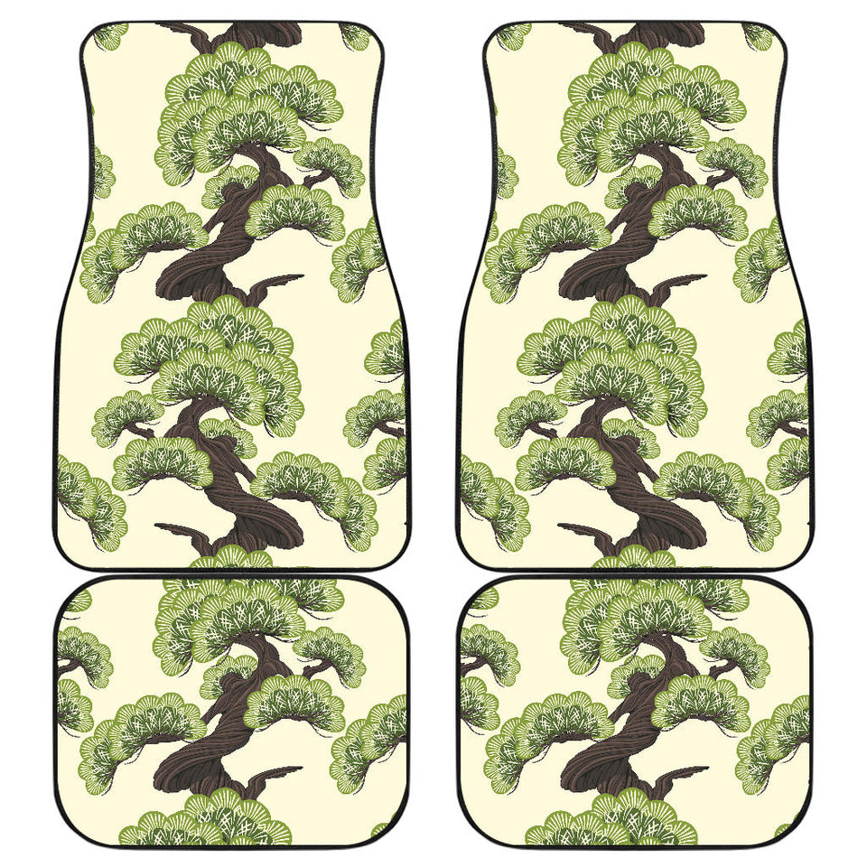 Bonsai Pattern Front And Back Car Mats
