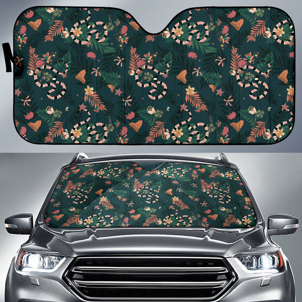 Snake Forest Pattern Car Sun Shade