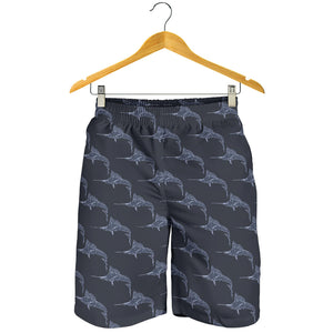 Swordfish Pattern Print Design 03 Men Shorts
