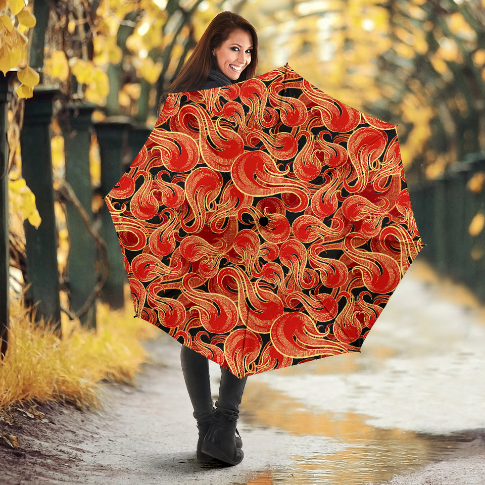 Fire Flame Pattern Umbrella
