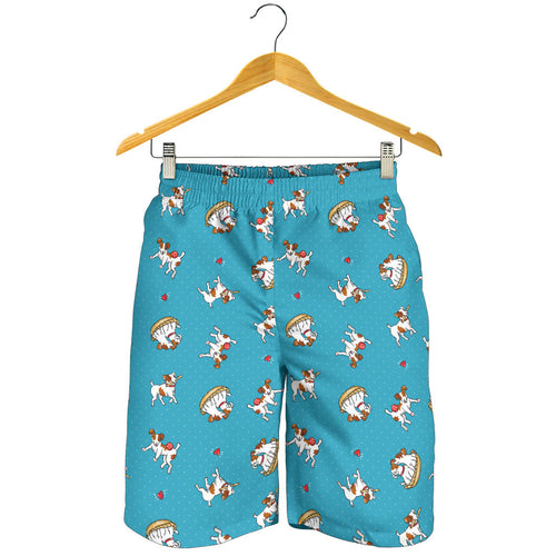 Jack Russel Pattern Print Design 03 Men Shorts